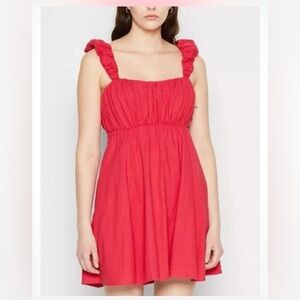 Abercrombie & Fitch Pink Ruched Sundress